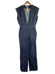 V NECK DENIM JUMPSUIT/オールインワン/M/デニム/IDG/01210560400