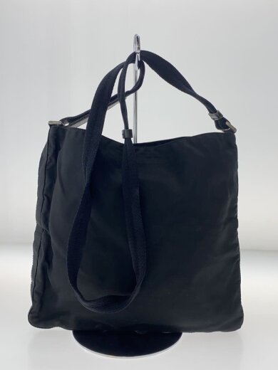 商品画像：三角ロゴプレート/ショルダーバッグ/ナイロン/BLK 3