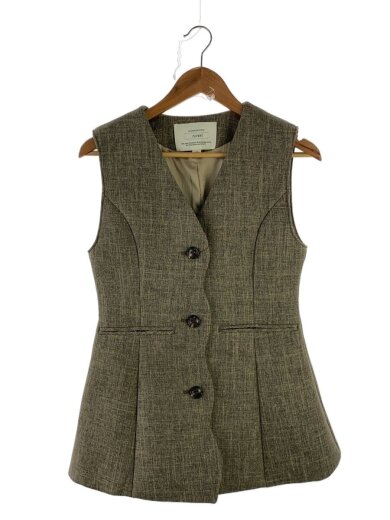 商品画像：WAVE BONDING FLARE VEST/ベスト/S/ポリエステル/BEG/0125206860320 1