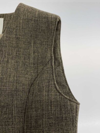 商品画像：WAVE BONDING FLARE VEST/ベスト/S/ポリエステル/BEG/0125206860320 5