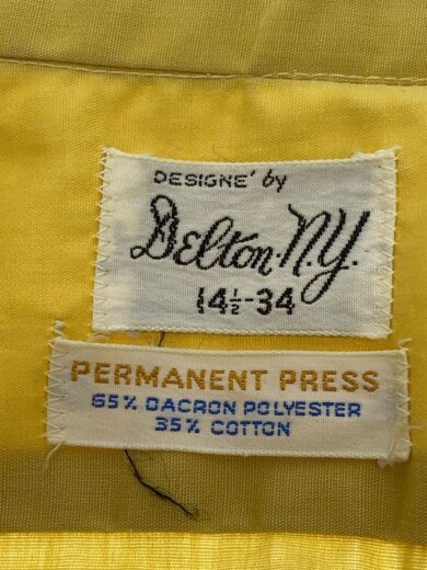 商品画像：DeltonN.Y./70s/フリルシャツ/長袖シャツ/YLW 3