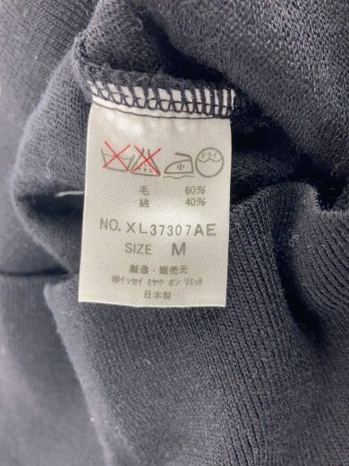 商品画像：筆タグ/80s/ニット・セーター(厚手)/M/ウール/BLK/XL37307AE 4