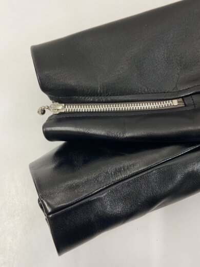 商品画像：24AW/レザースリーブダウンブルゾン/ダウンジャケット/2/ポリエステル/BLK/UC2D9206-1 5