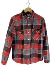 8HOURUNION/バッファローテェックフランネルシャツ/16/--/RED/チェック
