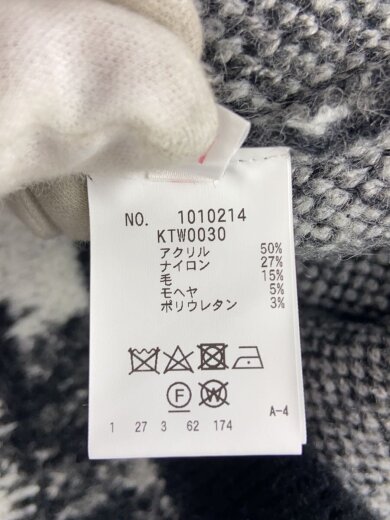 商品画像：ジャカードプルオーバー/2/アクリル/BLK/1010214 5