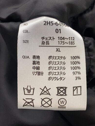商品画像：スタンドカラージャケット/XL/ポリエステル/BLK/2H5-64868 4
