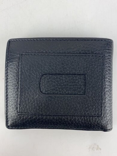 商品画像：2つ折り財布/レザー/BLK/メンズ 2