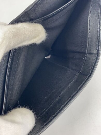 商品画像：2つ折り財布/レザー/BLK/メンズ 6