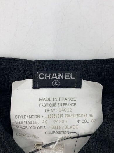 商品画像：ヴィンテージ/ココマークボタン/長袖シャツ/40/リネン/BLK 3