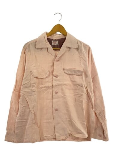 商品画像：BEAVER/50s/Wonder Weave/オープンカラー/長袖シャツ/M/レーヨン/PNK// 1