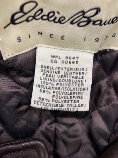商品画像：90s/レザーブルゾン/裏地キルティング/--/レザー/BRW// 4