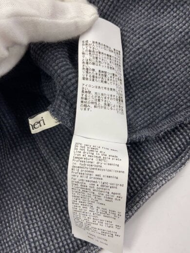 商品画像：26SS/WAFFLE LAYERED DESIGN CUT TOP/トップス/FREE/コットン/GRY 5