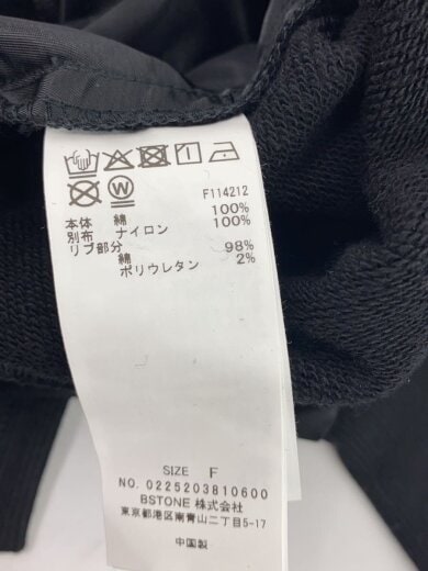 商品画像：UND MILITARY DOCKING SWEAT TOP/スウェット/FREE/コットン/BLK 4