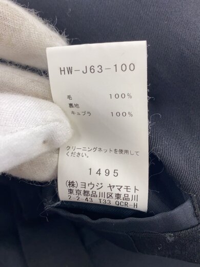 商品画像：18ss/ウールギャバジン/テーラードジャケット/1/ウール/BLK/HW-J63-100 5