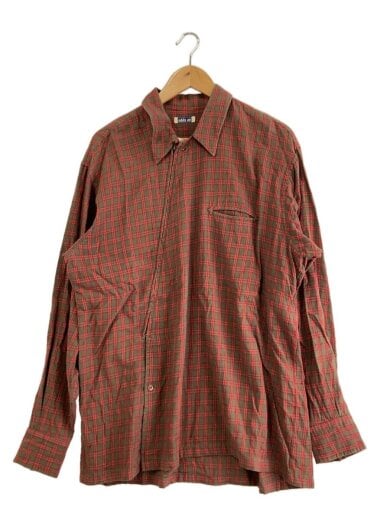 商品画像：80s/odds on/長袖シャツ/XL/RED/チェック/64314// 1