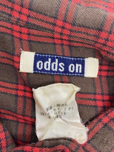 商品画像：80s/odds on/長袖シャツ/XL/RED/チェック/64314// 3