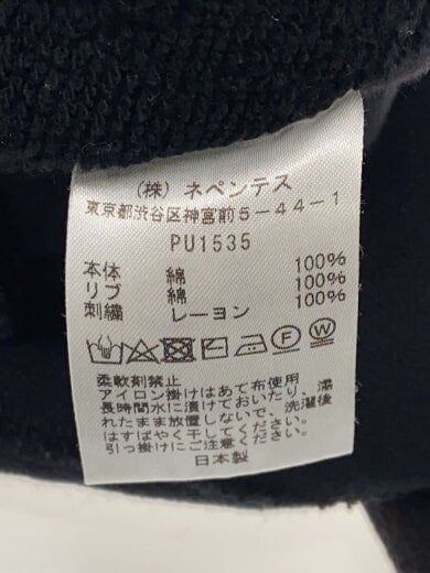 商品画像：パーカー/S/コットン/BLK/PU1135// 4