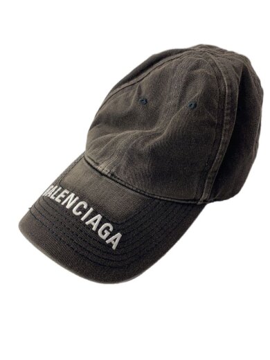 商品画像：Washed Denim Logo Baseball Cap/L/コットン/BRW/メンズ/617160 4A2B4 1
