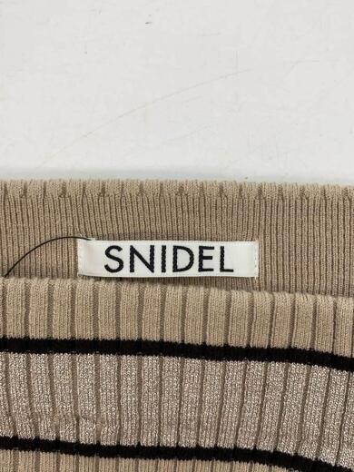 画像：SNIDELスカート/FREE/ポリエステル/BRW/ボーダー/SWNS1841594