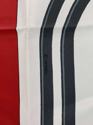 商品画像：スカーフ/シルク/RED/総柄/レディース 3