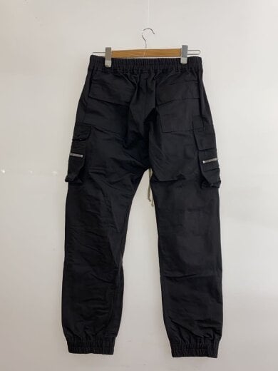 画像：Rick OwensMASTODON CARGO/25ss/カーゴパンツ/50/ポリエステル/BLK/無地/RU01E53962