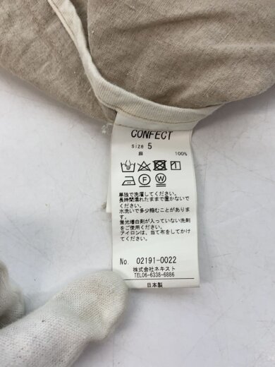 商品画像：ジャケット/5/リネン/BEG/無地/02191-0022 4