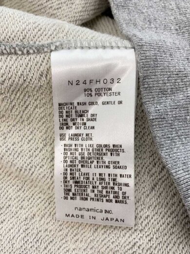 商品画像：スウェット/S/コットン/GRY/N24FH032 5