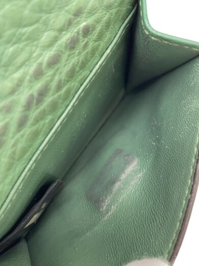 商品画像：3つ折り財布/レザー/GRN/レディース 5