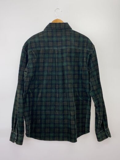 商品画像：L/S FLINT SHIRT/長袖シャツ/M/コーデュロイ/GRN/チェック/I029442 2