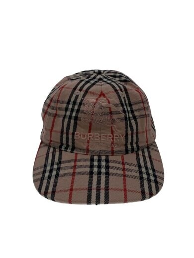 画像：BURBERRY × Supreme×supreme/Denim 6Panel/キャップ/--/コットン/PNK/チェック/メンズ//1