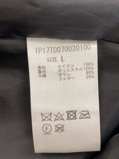 商品画像：ダウンジャケット/L/ナイロン/BLK/無地/TP17T0070020100// 5