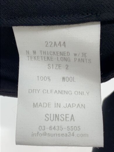 商品画像：TEKETEKE LONG PANTS/スラックスパンツ/2/ウール/BLK/無地/22A44// 5