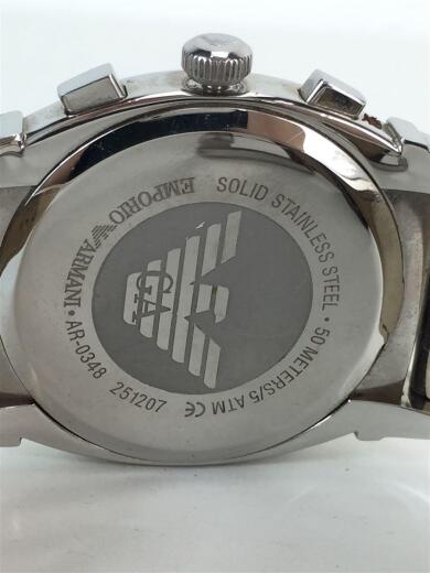 画像：EMPORIO ARMANIクォーツ腕時計/アナログ/レザー/GLD/BRW/AR03485