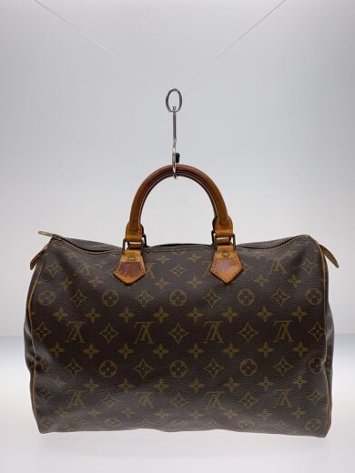 商品画像：1)スピーディ35_モノグラム・キャンバス/PVC/BRW 3