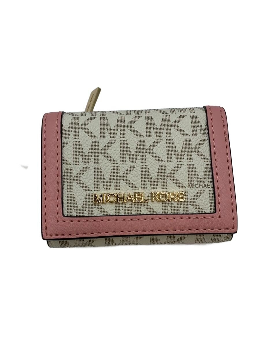 MICHAEL KORS / 3つ折り財布/--/PNK/総柄/レディース