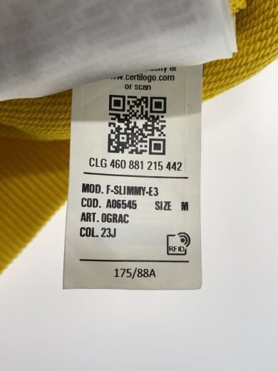 商品画像：スウェット/--/コットン/YLW 4