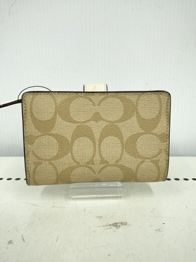 商品画像：2つ折り財布/レザー/BEG/レディース 2