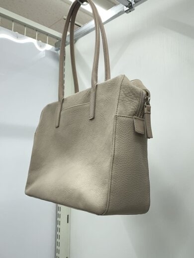 商品画像：トートバッグ/レザー/BEG/無地 2