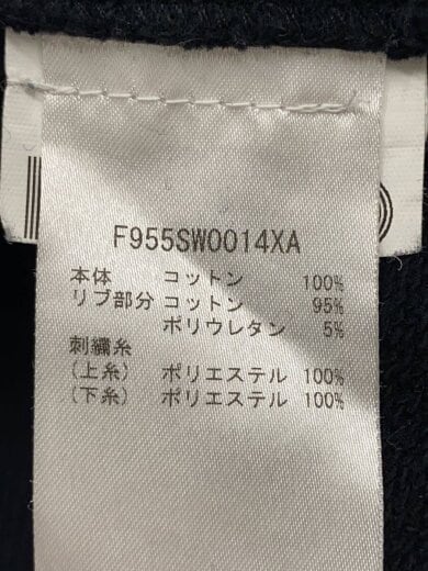 商品画像：スウェット/XS/コットン/BLK/F955SW0014XA 4