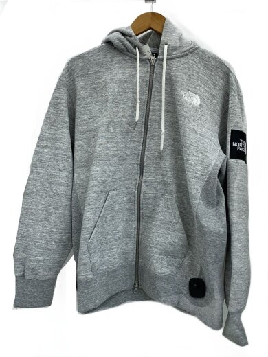 商品画像：SQUARE LOGO FULLZIP_スクエアロゴフルジップ/L/コットン/GRY/無地 1