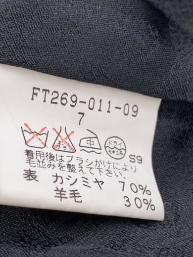 商品画像：コート/--/カシミア/BLK/FT269-011-09 5
