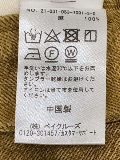 商品画像：EQUATION PERSONNELLE/麻100％/3/リネン/CML/21-031-053-7001-3// 7