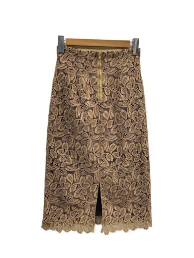 商品画像：22SS/パピヨンケミカルレースタイトスカート/34/ポリエステル/KHK/102227-11-470 2