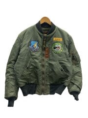 MA-1/実名復刻/クロスリフレクター/L/ナイロン/KHK/M13785