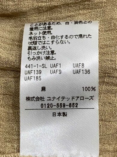 商品画像：25SS/Conte/アサスリットノースリーブワンピース/FREE/リネン/BEG/85262150022 4