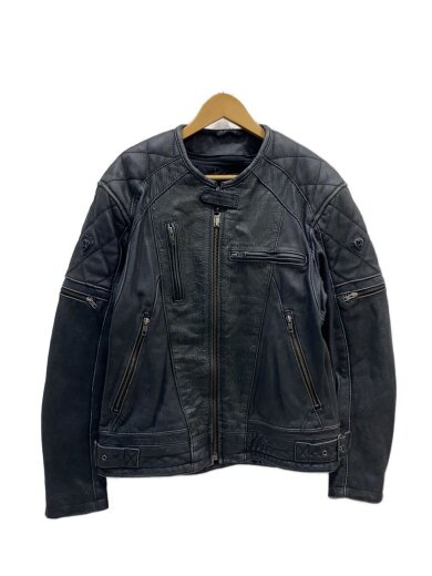 商品画像：ARLEN NESS/クロコ型押し切替/L/レザー/BLK 1