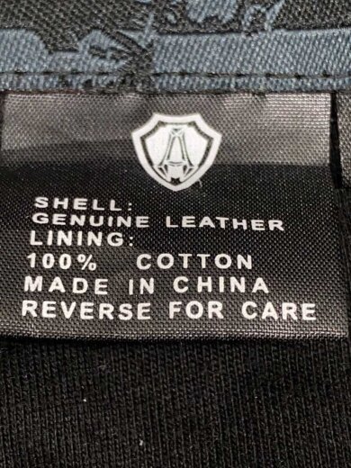 商品画像：ARLEN NESS/クロコ型押し切替/L/レザー/BLK 5