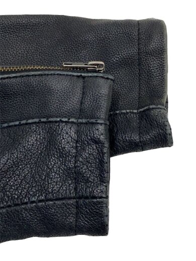 商品画像：ARLEN NESS/クロコ型押し切替/L/レザー/BLK 6