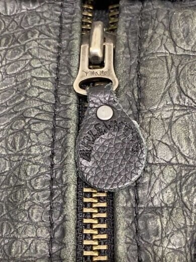 商品画像：ARLEN NESS/クロコ型押し切替/L/レザー/BLK 9