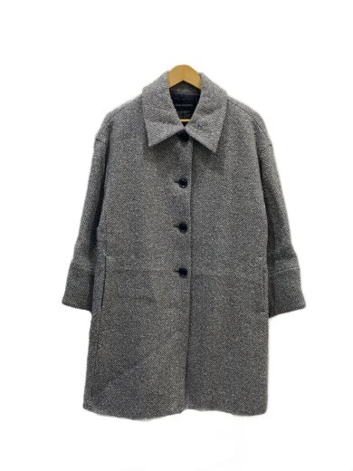 商品画像：23AW/ループヘリンボーンバルカラーコートFREE/ウール/GRY/ur37-27f001// 1